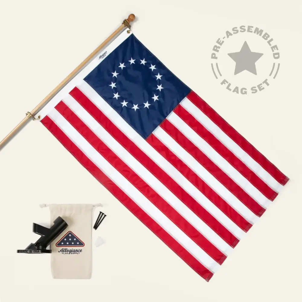 3' x 5' Betsy Ross Flag Set (Wholesale)