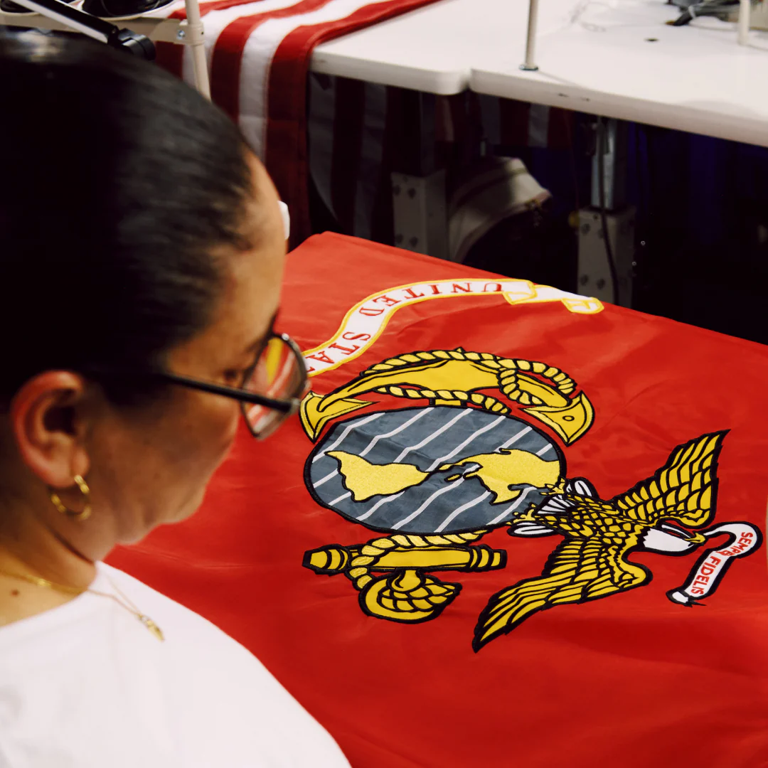 3' x 5' U.S. Marine Corps Flag Set - Image 4