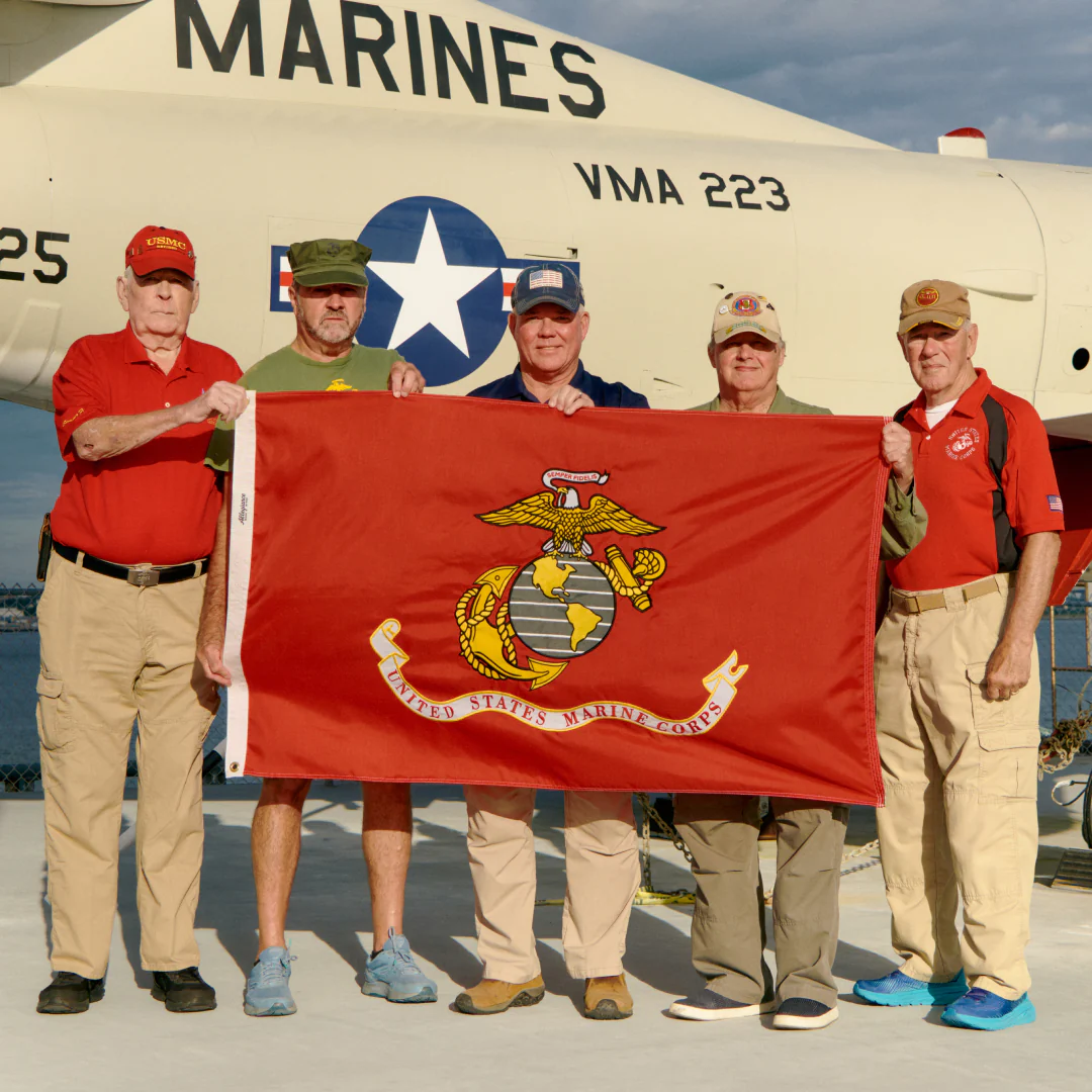 3' x 5' U.S. Marine Corps Flag Set - Image 6